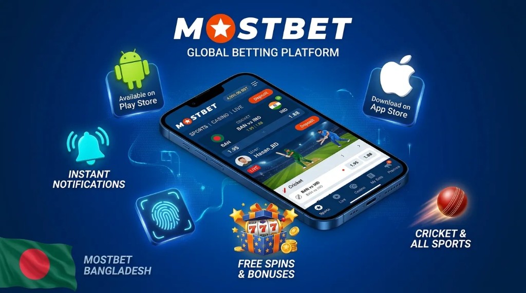 Mostbet Bangladesh app benefits: notifications, biometrics, free spins, cricket